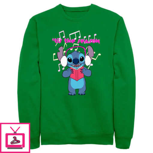 Mens Lilo Stitch Tis the Season Sweatshirt 1