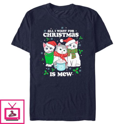 Mens Lost Gods All I Want for Christmas Is Mew T Shirt 1