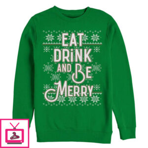 Men’s Lost Gods Christmas Eat, Drink, Be Merry Sweatshirt