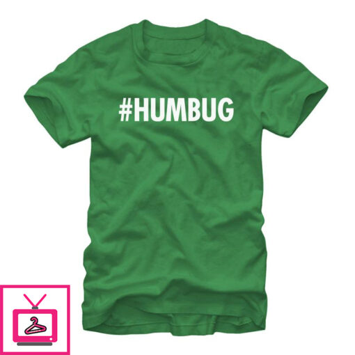 Mens Lost Gods Christmas Hashtag Humbug T Shirt 1