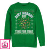 Men’s Lost Gods Christmas Lights Nobody Got Time Sweatshirt