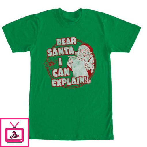 Mens Lost Gods Christmas Santa I Can Explain T Shirt 1