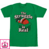 Men’s Lost Gods Christmas Santa Struggle is Real T-Shirt