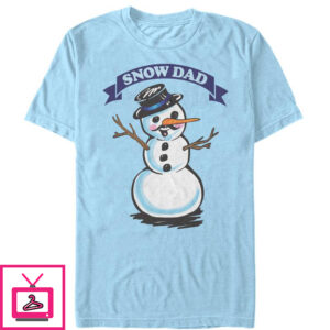 Men’s Lost Gods Christmas Snowman Dad T-Shirt