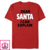 Men’s Lost Gods Dear Santa I Can Explain T-Shirt