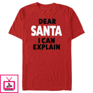 Men’s Lost Gods Dear Santa I Can Explain T-Shirt