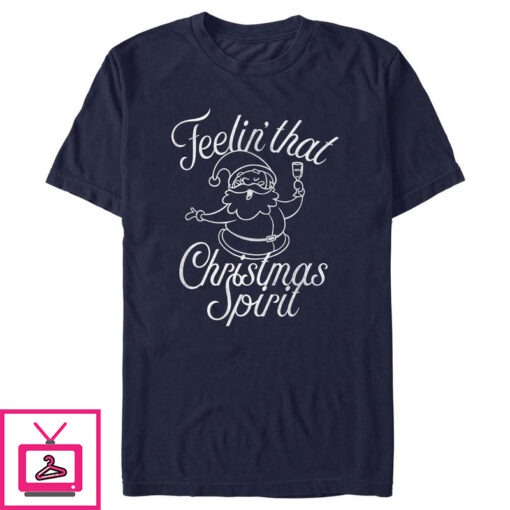 Mens Lost Gods Feelin That Christmas Spirit T Shirt 1