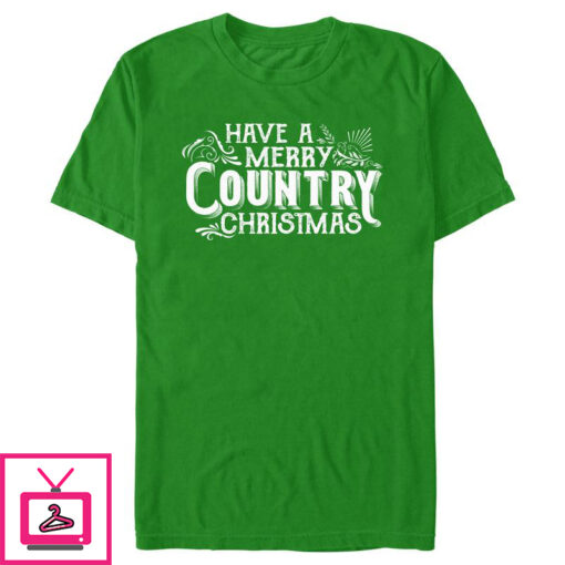 Mens Lost Gods Have a Merry Country Christmas T Shirt 1