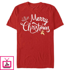 Men’s Lost Gods Merry Christmas Reindeer T-Shirt