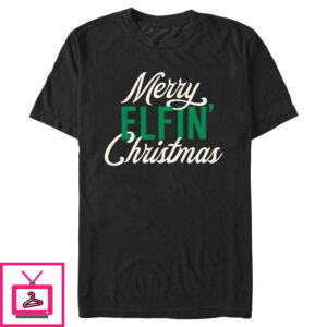 Men’s Lost Gods Merry Elfin’ Christmas T-Shirt