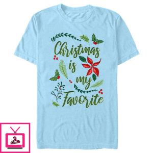 Men’s Lost Gods My Favorite is Christmas T-Shirt