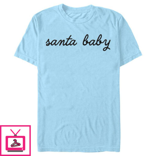 Mens Lost Gods Santa Baby T Shirt 1