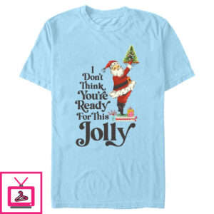 Men’s Lost Gods Santa You’re Ready for This Jolly T-Shirt