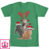 Men’s Lost Gods Ugly Christmas Cats T-Shirt