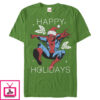 Men’s Marvel Christmas Holly Spider-Man T-Shirt