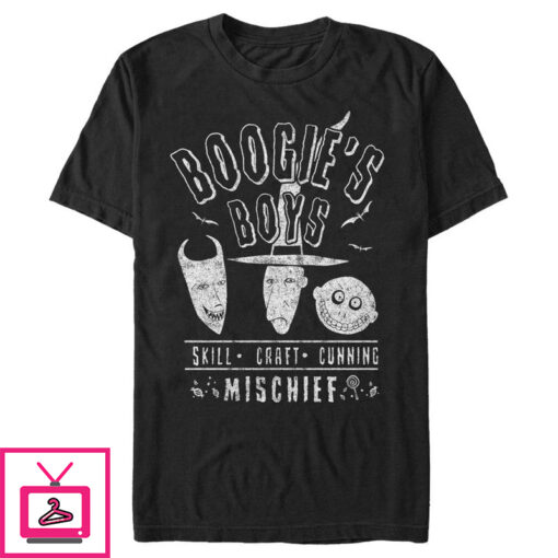 Mens The Nightmare Before Christmas Halloween Lock Shock and Barrel Boogies Boys T Shirt 1