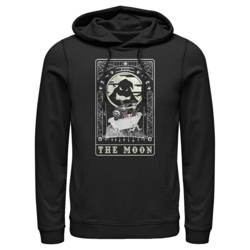 Mens The Nightmare Before Christmas Halloween Oogie Boogie and his Boys Moon Tarot Card Pull Over Hoodie 1