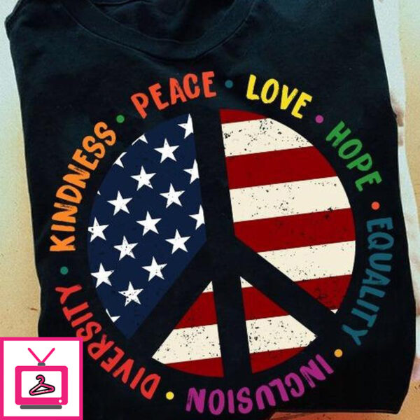 Peace love hope America peace flag peaceful symbol 1