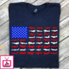 Pilot Airplane American Flag – Airplane Flag T-Shirt Plane T-Shirt