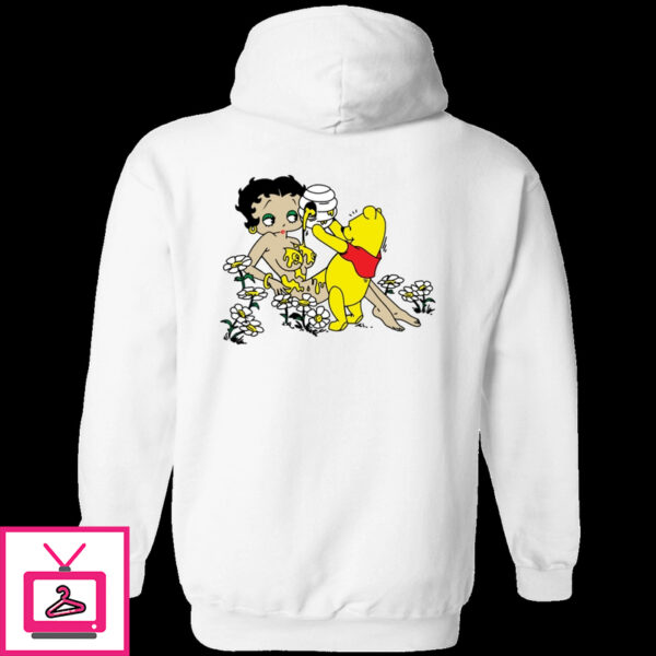 Pooh Pouring Honey On Betty Boop Premium SS T-Shirt