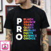 Pro black brown trans queer equality for all t-shirt