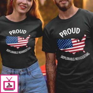 Proud deplorable neanderthal – America flag