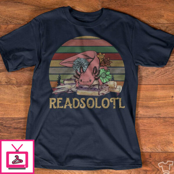 Readsolotl Mexico Axolotl – Axolotl reading book, gift for bookaholic