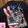 Ride with pride – Proud to be Trucker, American trucker T-shirt