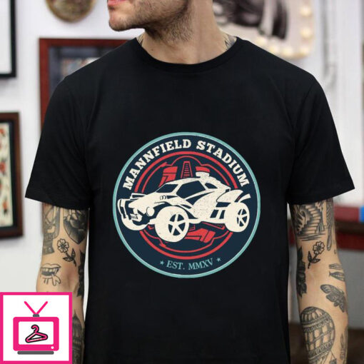 Rocket league mannfield vintage t shirt 1