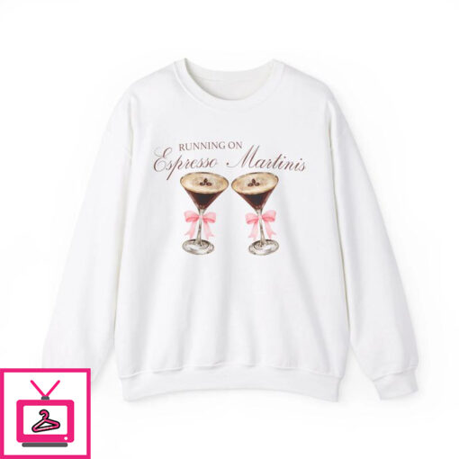 Running On Espresso Martinis T Shirt 1