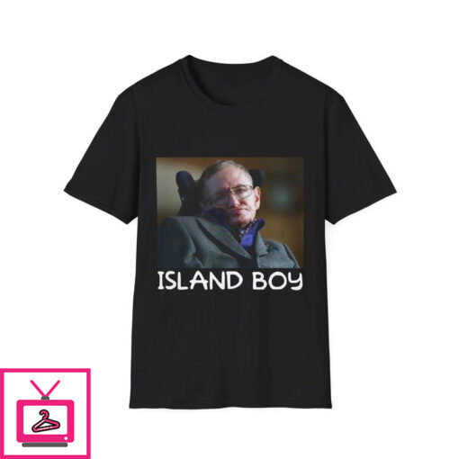 STEPHEN HAWKING ISLAND Boy T Shirt 1