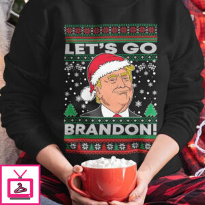 Santa Donald Trump Meme Ugly Sweater – Let’s go brandon