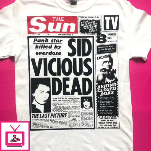 Sid Vicious T Shirt Dead Punk The Sun Sex Pistols T Shirt 1