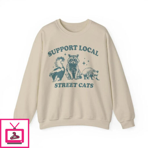 Support Your Local Street Cats T Shirt 1