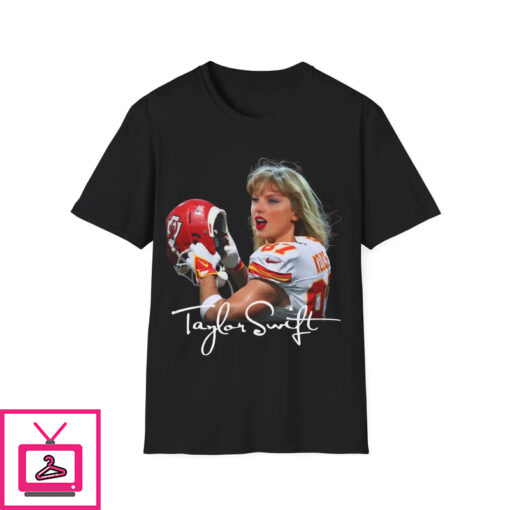 Taylor Swift with Chiefs Jersey Shirt 1 1