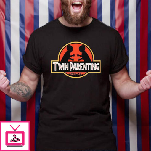 Twin Parenting Children Jurassic Logo T Shirt 1