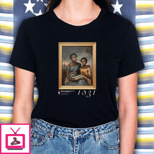 Two Girls Circulate Arts 1931 T Shirt 2