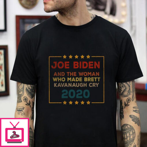 Vintage Joe Biden and the woman who made Brett Kavanaugh cry 2020 t shirt 1