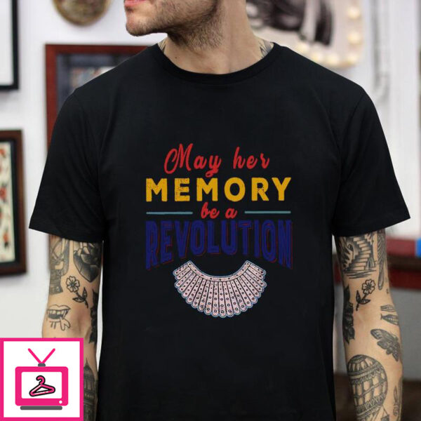 Vintage Notorious RBG may her memory be a revolution t T-Shirt