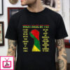 When I raise my fist juneteenth black history black african pride t-shirt