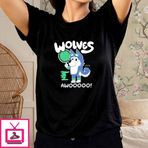 Wolves Awoo Bluey T Shirt 1