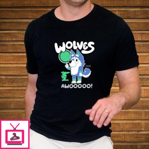 Wolves Awoo Bluey T Shirt 2