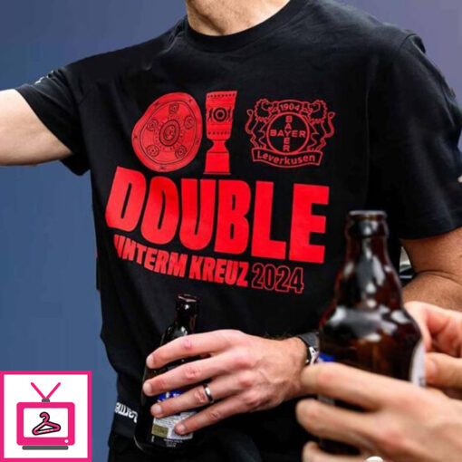 Xabi Alonso Leverkusen Double Unterm Krez 2024 T Shirt 2