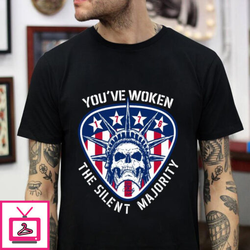 Youve woken the Silent Majority Statue of Liberty Skull t shirt 1