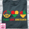 peace love Juneteenth African American freedom