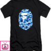 A Bathing Ape Original T-Shirt Art Blue