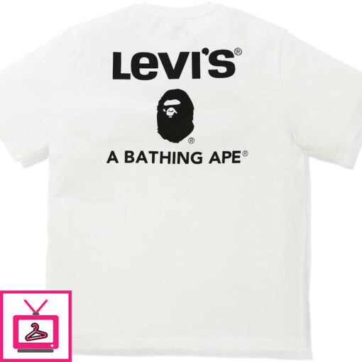 A Bathing Ape Original T Shirt Levis On Back 1 1