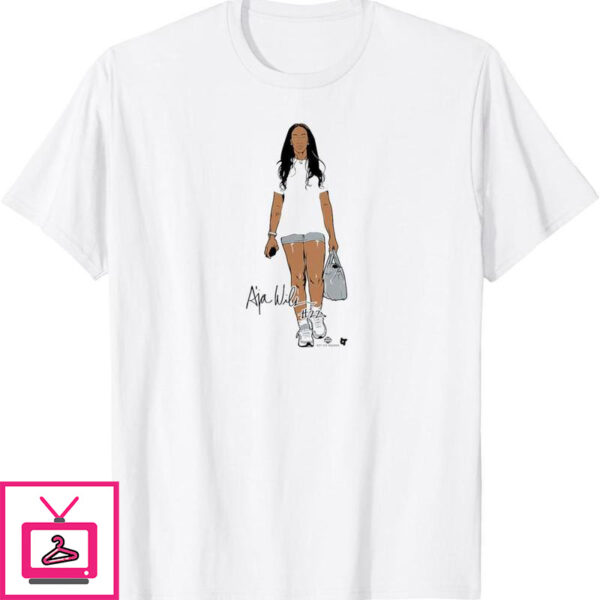 A’ja Wilson Mvp T-Shirt White Las Vegas Basketball