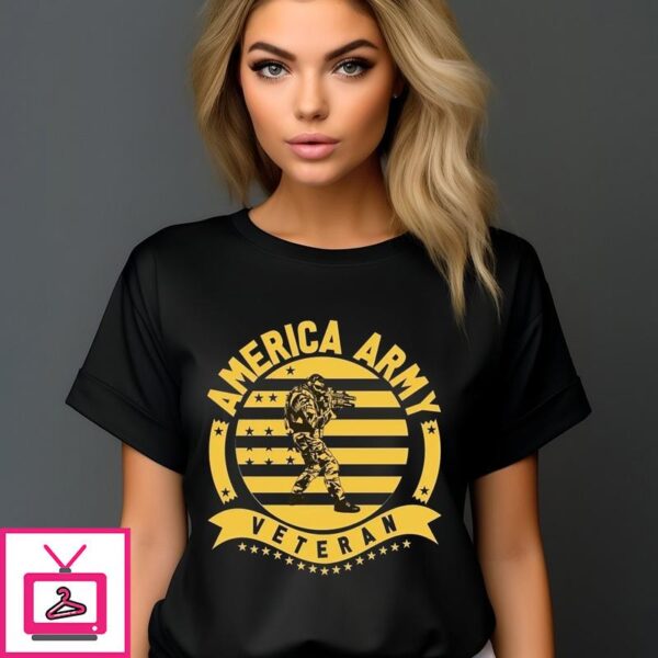 America Army Veteran Vintage 2024 T-Shirt