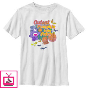 Boy’s Care Bears Harmony Bear Cutest Pumpkin in the Patch T-Shirt